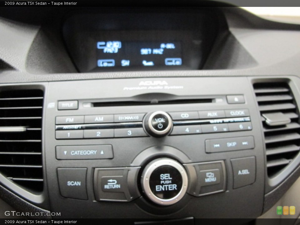 Taupe Interior Controls for the 2009 Acura TSX Sedan #68817800