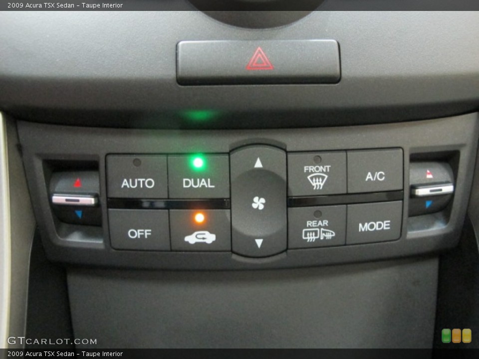 Taupe Interior Controls for the 2009 Acura TSX Sedan #68817809