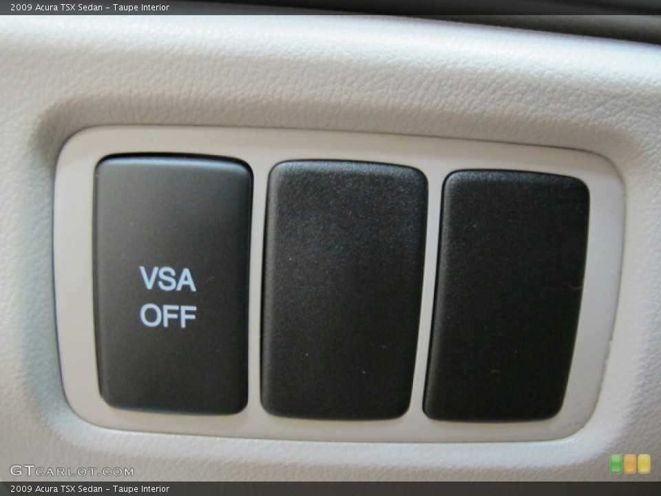 Taupe Interior Controls for the 2009 Acura TSX Sedan #68817877