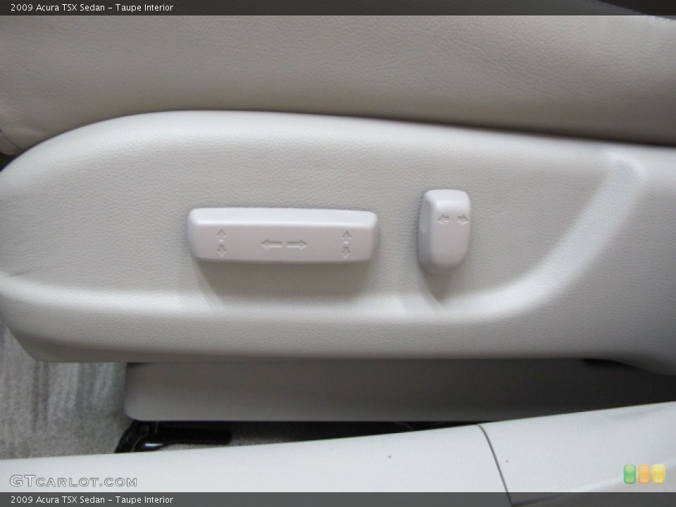Taupe Interior Controls for the 2009 Acura TSX Sedan #68817911