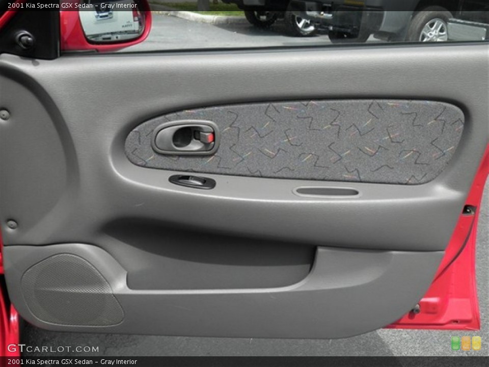 Gray Interior Door Panel for the 2001 Kia Spectra GSX Sedan #68818340