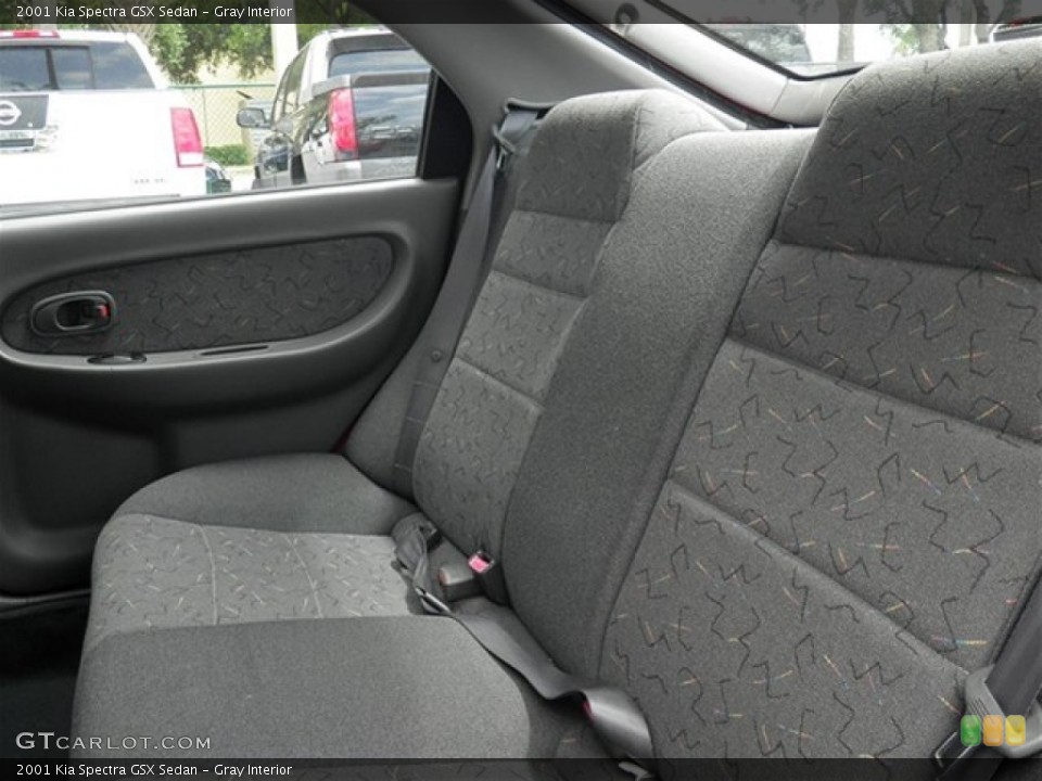 Gray Interior Rear Seat for the 2001 Kia Spectra GSX Sedan #68818373