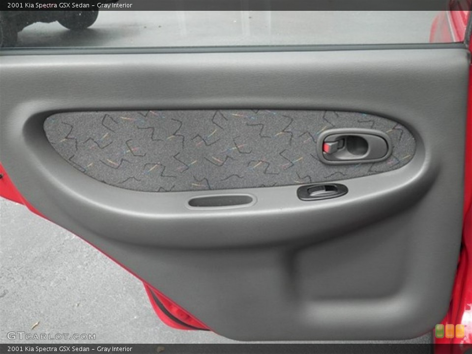 Gray Interior Door Panel for the 2001 Kia Spectra GSX Sedan #68818382