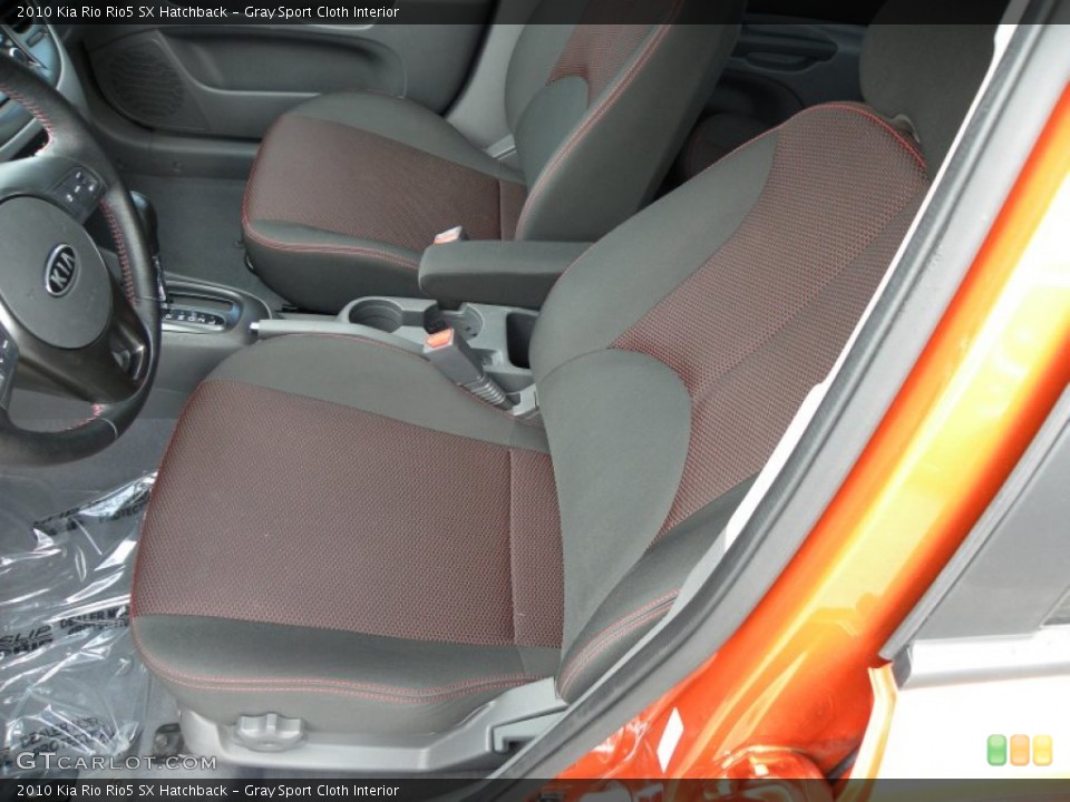 Gray Sport Cloth Interior Photo for the 2010 Kia Rio Rio5 SX Hatchback #68819531