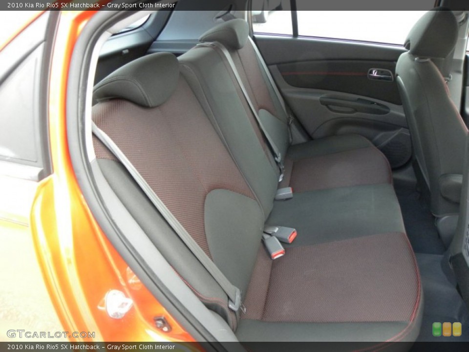 Gray Sport Cloth Interior Photo for the 2010 Kia Rio Rio5 SX Hatchback #68819594