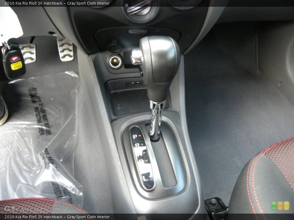 Gray Sport Cloth Interior Transmission for the 2010 Kia Rio Rio5 SX Hatchback #68819675