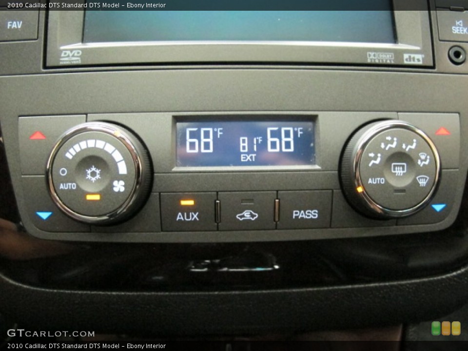 Ebony Interior Controls for the 2010 Cadillac DTS  #68820008