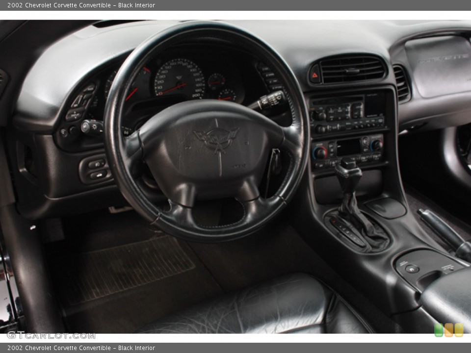 Black Interior Dashboard for the 2002 Chevrolet Corvette Convertible #68820041