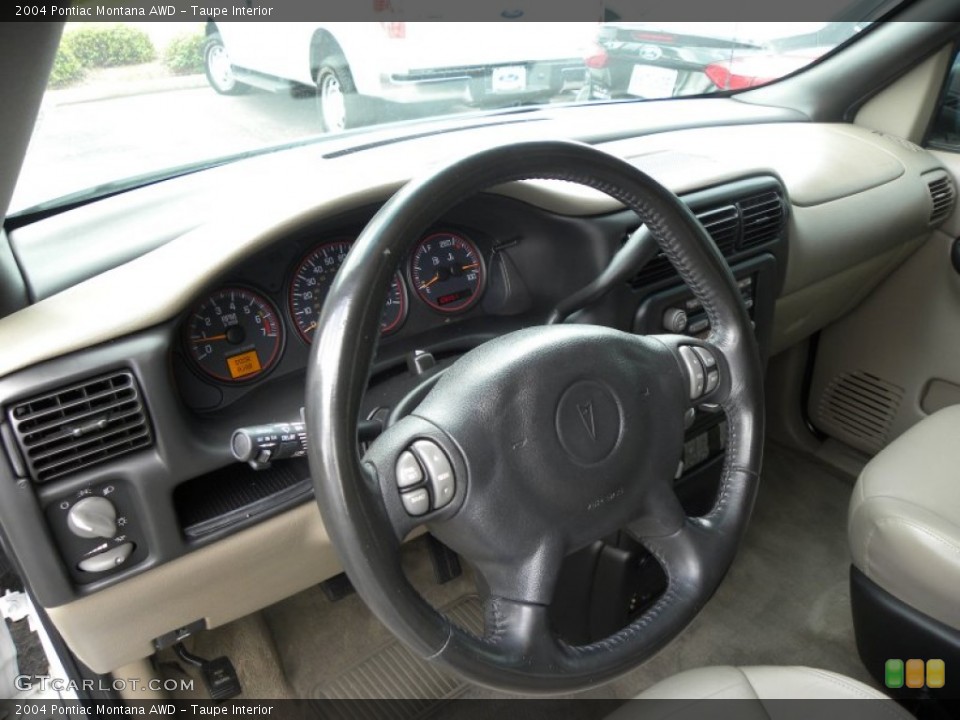 Taupe Interior Steering Wheel for the 2004 Pontiac Montana AWD #68820924