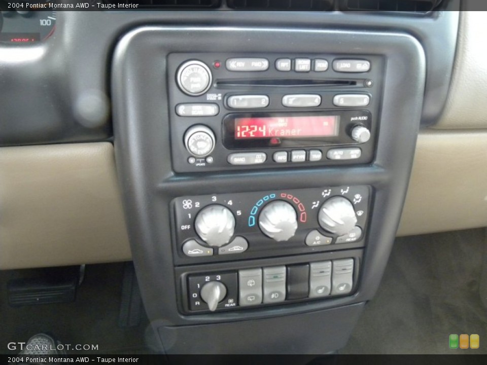 Taupe Interior Controls for the 2004 Pontiac Montana AWD #68821013