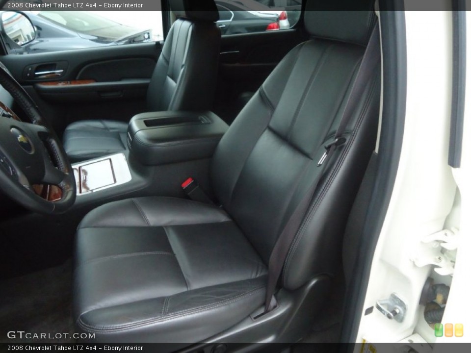 Ebony Interior Front Seat for the 2008 Chevrolet Tahoe LTZ 4x4 #68821634