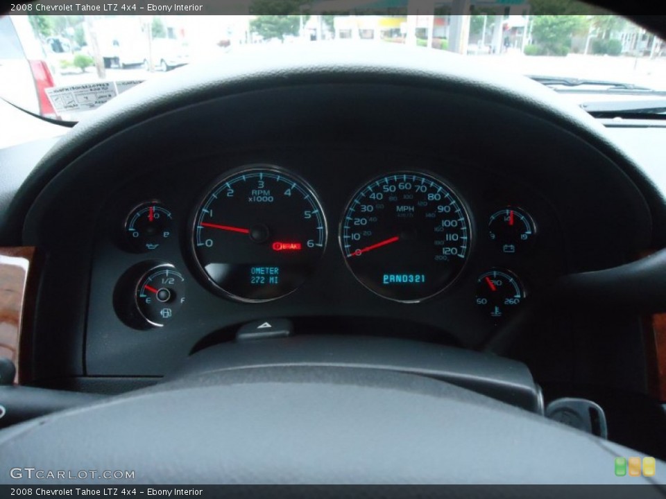 Ebony Interior Gauges for the 2008 Chevrolet Tahoe LTZ 4x4 #68821697