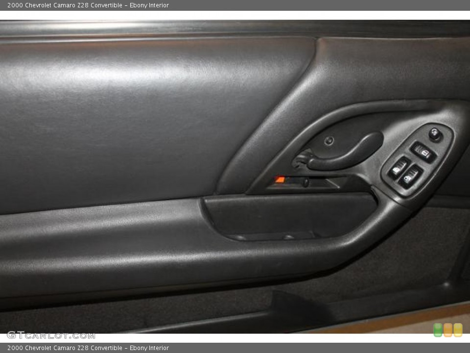 Ebony Interior Door Panel for the 2000 Chevrolet Camaro Z28 Convertible #68824754