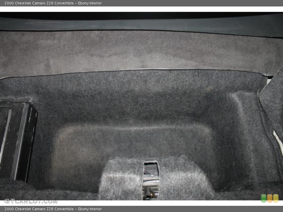 Ebony Interior Trunk for the 2000 Chevrolet Camaro Z28 Convertible #68824766