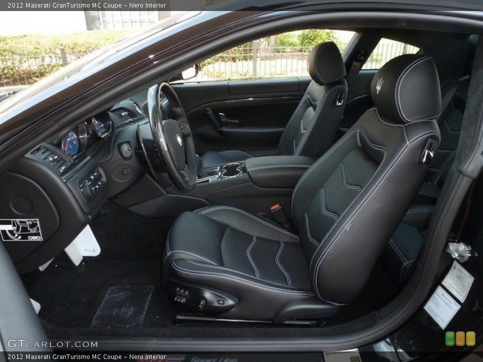Nero Interior Front Seat for the 2012 Maserati GranTurismo MC Coupe #68825243
