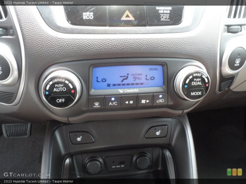 Taupe Interior Controls for the 2013 Hyundai Tucson Limited #68825516