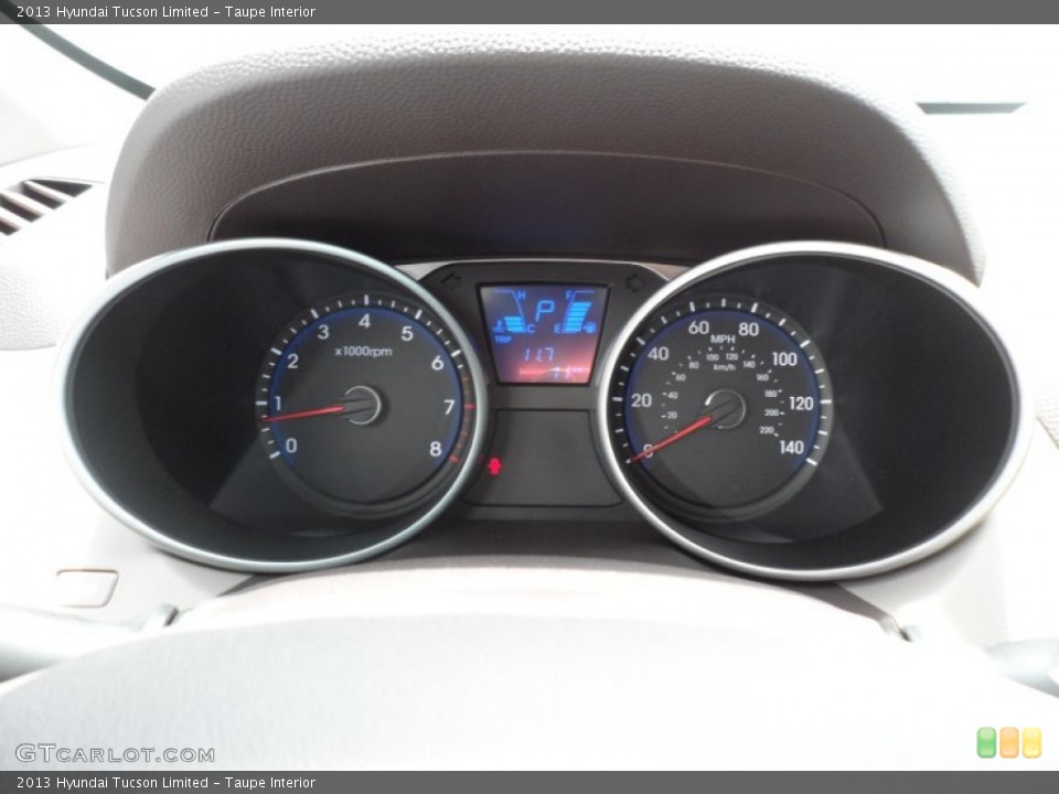 Taupe Interior Gauges for the 2013 Hyundai Tucson Limited #68825543
