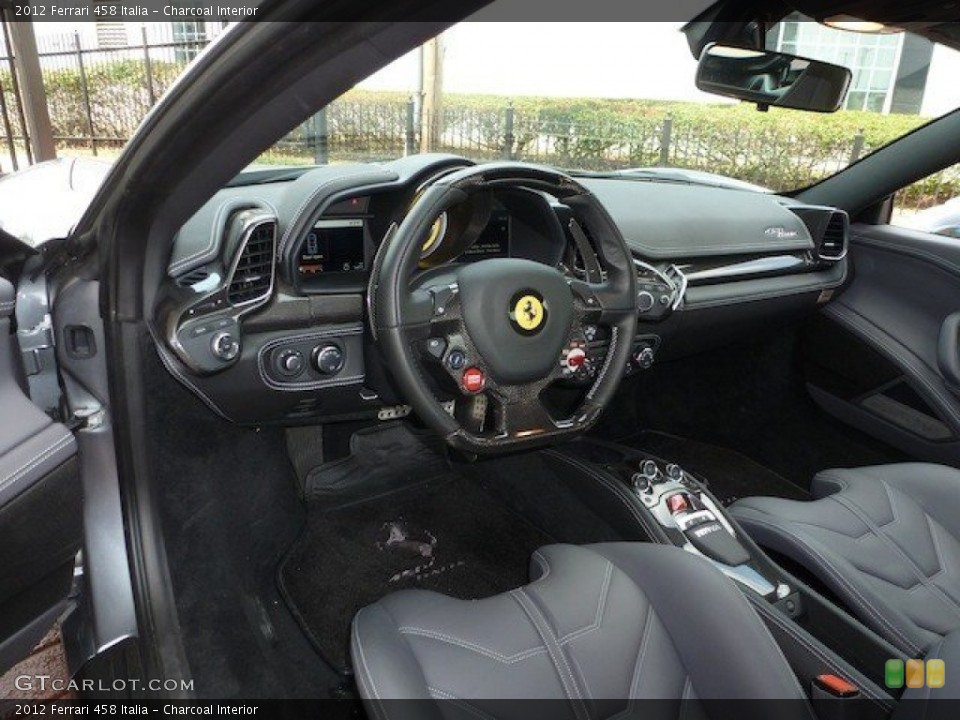 Charcoal Interior Prime Interior for the 2012 Ferrari 458 Italia #68825645