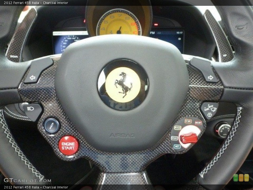 Charcoal Interior Controls for the 2012 Ferrari 458 Italia #68825669