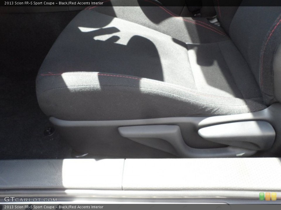 Black/Red Accents Interior Front Seat for the 2013 Scion FR-S Sport Coupe #68825900