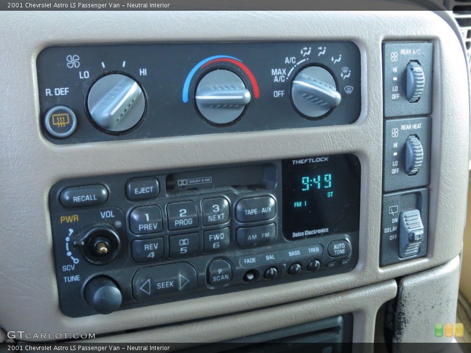 Neutral Interior Controls for the 2001 Chevrolet Astro LS Passenger Van #68826905