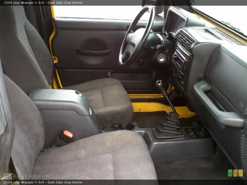 Dark Slate Gray Interior Photo for the 2004 Jeep Wrangler X 4x4 #68827493