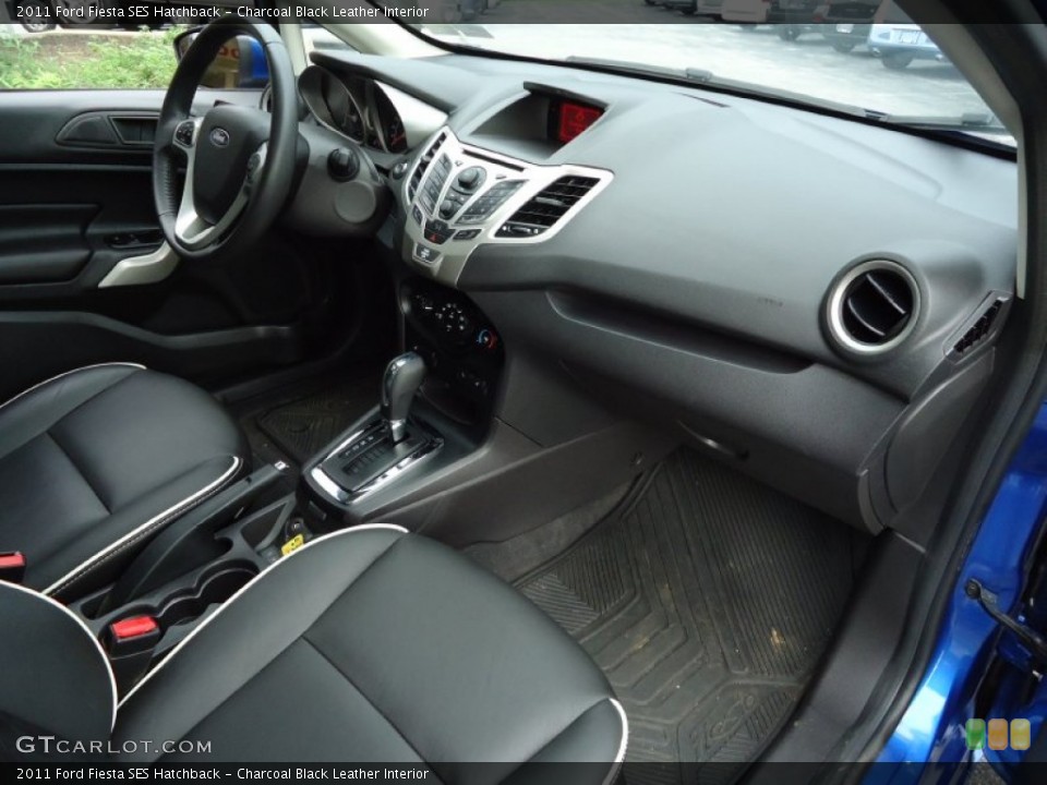 Charcoal Black Leather Interior Dashboard for the 2011 Ford Fiesta SES Hatchback #68830401