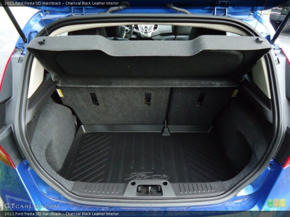 Charcoal Black Leather Interior Trunk for the 2011 Ford Fiesta SES Hatchback #68830431