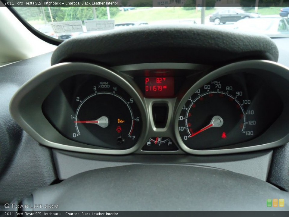 Charcoal Black Leather Interior Gauges for the 2011 Ford Fiesta SES Hatchback #68830515