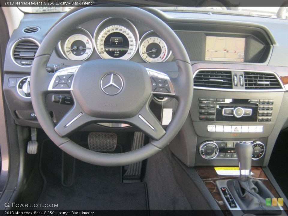 Black Interior Dashboard for the 2013 Mercedes-Benz C 250 Luxury #68831064