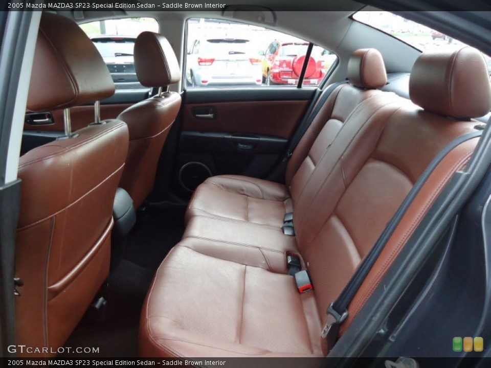 Saddle Brown Interior Rear Seat for the 2005 Mazda MAZDA3 SP23 Special Edition Sedan #68831163