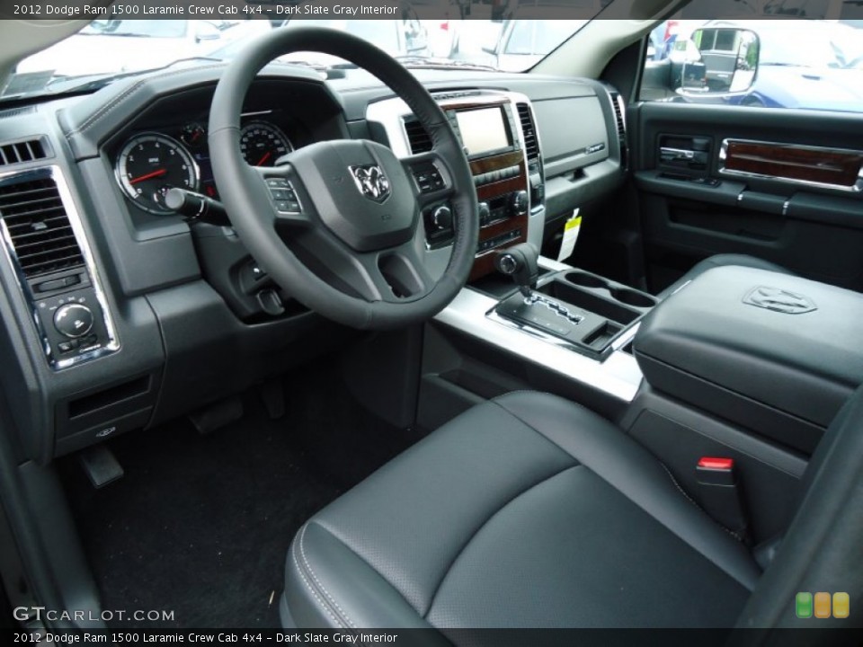 Dark Slate Gray Interior Prime Interior for the 2012 Dodge Ram 1500 Laramie Crew Cab 4x4 #68831361