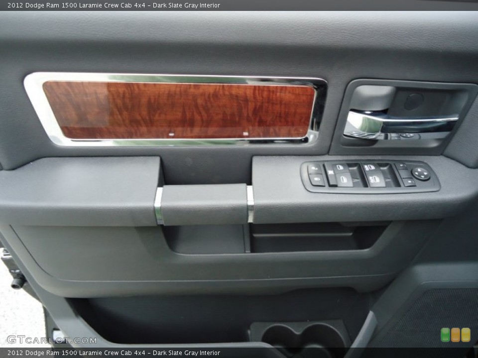 Dark Slate Gray Interior Door Panel for the 2012 Dodge Ram 1500 Laramie Crew Cab 4x4 #68831376