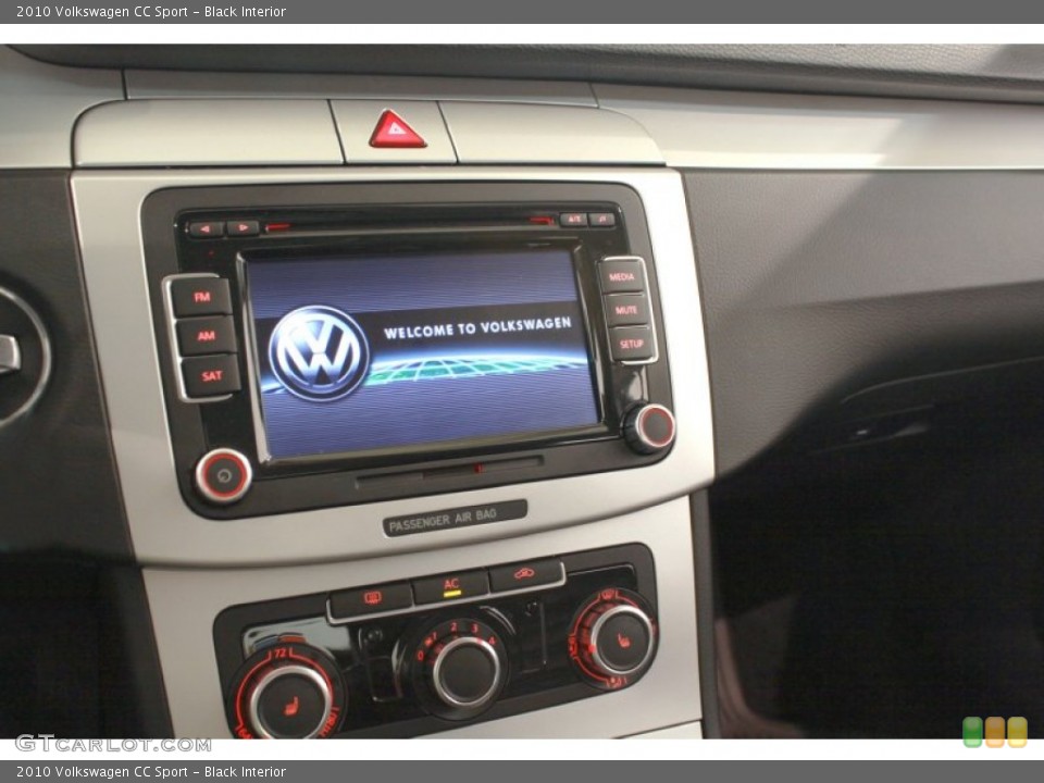 Black Interior Controls for the 2010 Volkswagen CC Sport #68831880