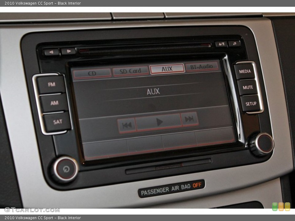 Black Interior Controls for the 2010 Volkswagen CC Sport #68831925