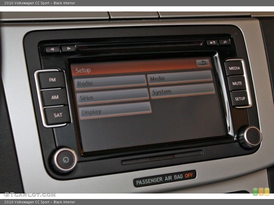 Black Interior Controls for the 2010 Volkswagen CC Sport #68831934