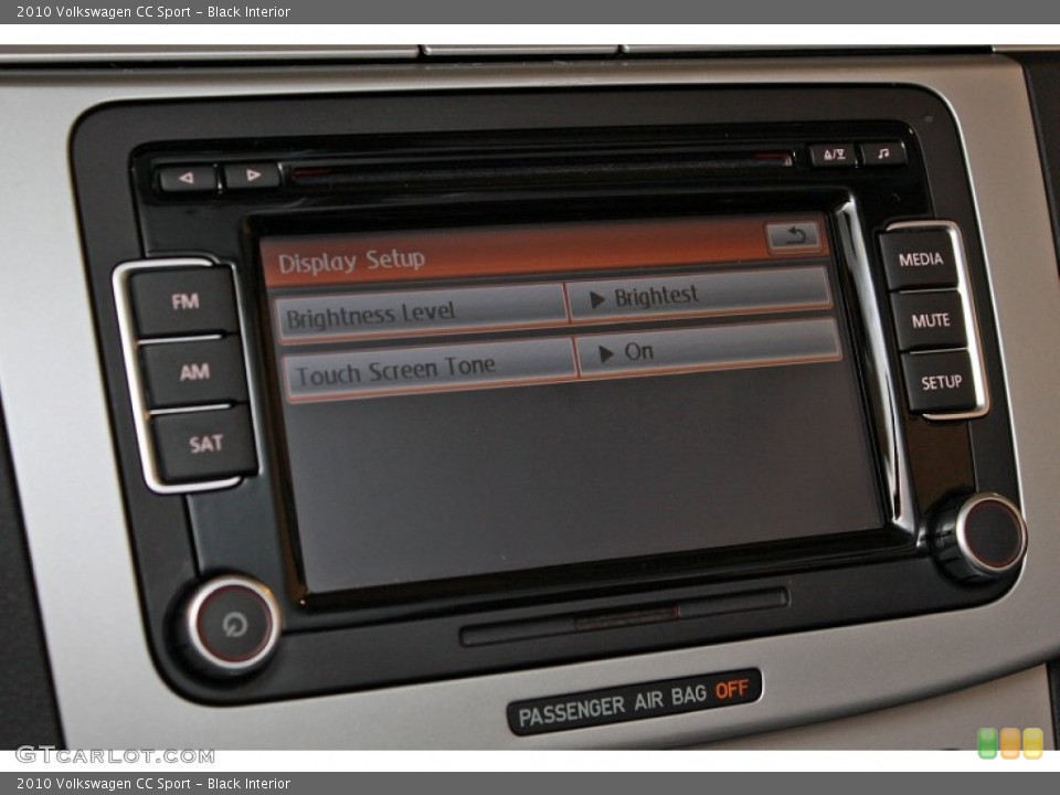 Black Interior Controls for the 2010 Volkswagen CC Sport #68831960