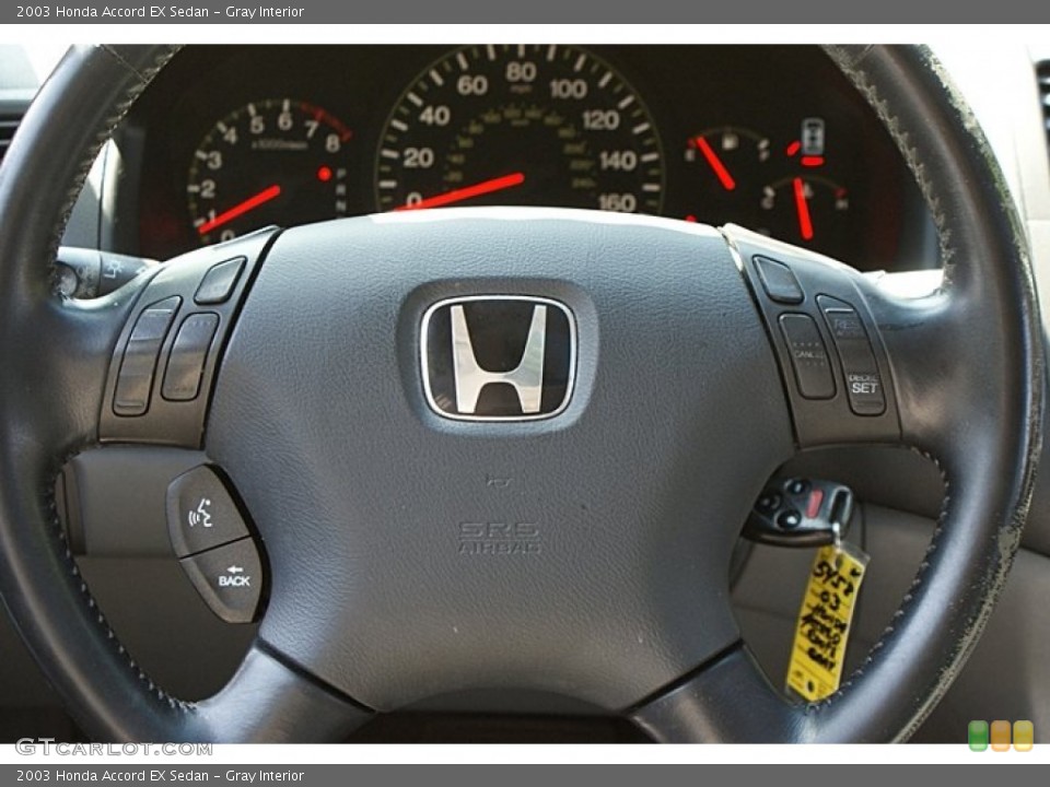 Gray Interior Steering Wheel for the 2003 Honda Accord EX Sedan #68833239