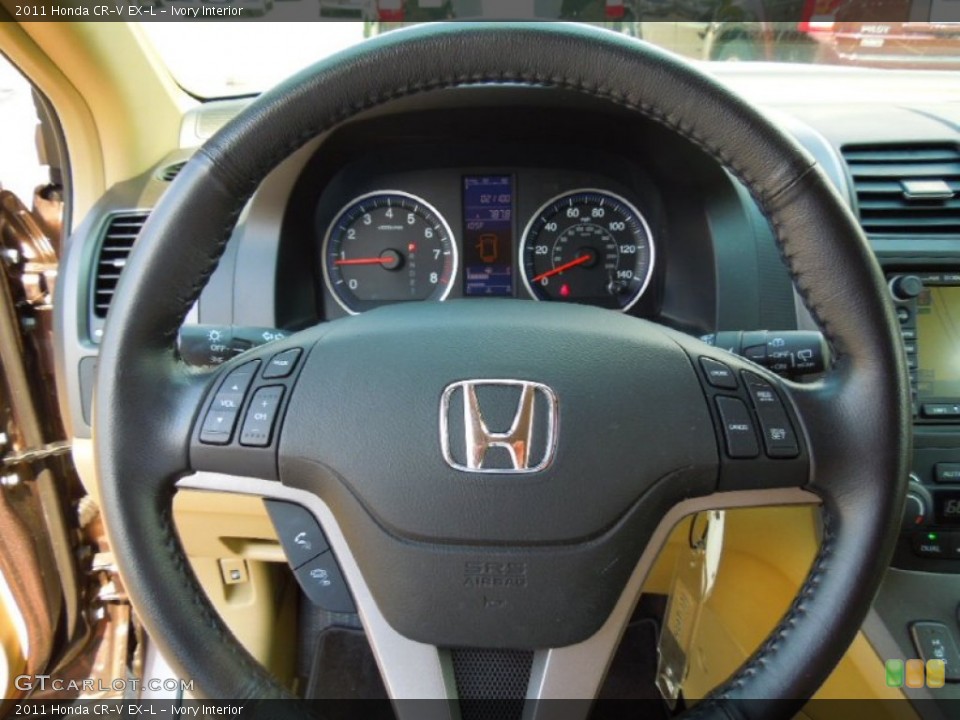 Ivory Interior Steering Wheel for the 2011 Honda CR-V EX-L #68833665