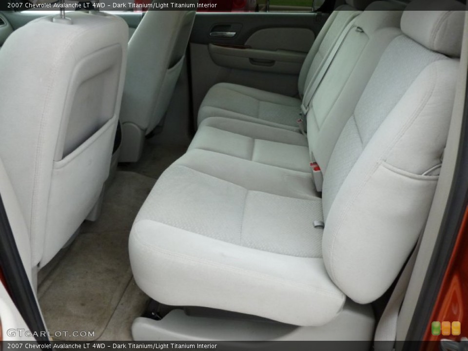 Dark Titanium/Light Titanium Interior Rear Seat for the 2007 Chevrolet Avalanche LT 4WD #68834565