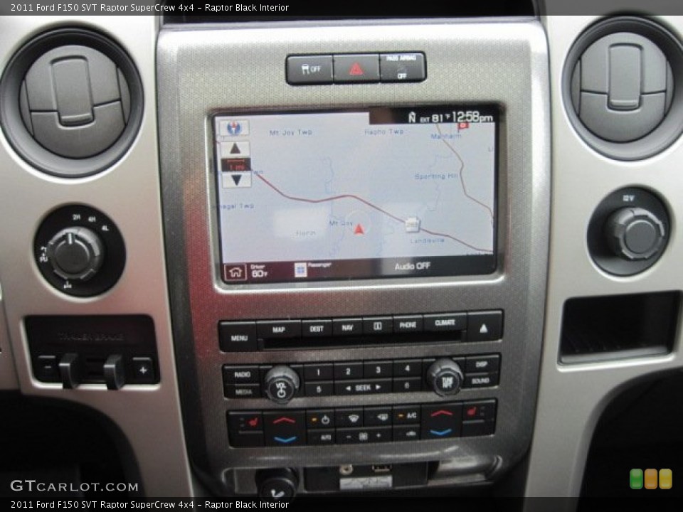Raptor Black Interior Navigation for the 2011 Ford F150 SVT Raptor SuperCrew 4x4 #68834928