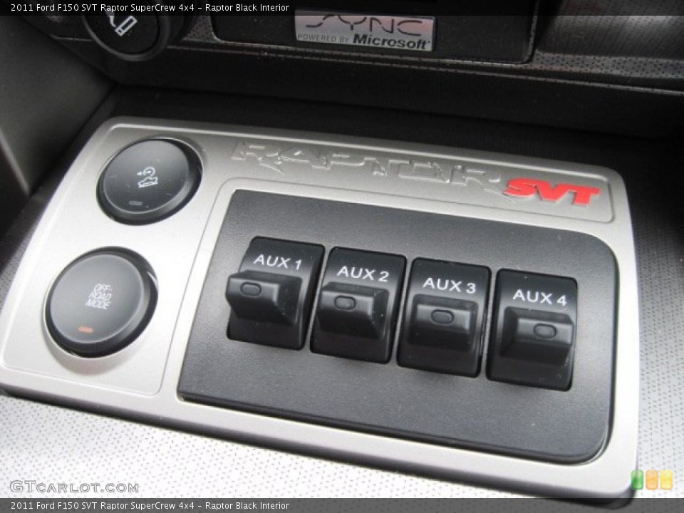 Raptor Black Interior Controls for the 2011 Ford F150 SVT Raptor SuperCrew 4x4 #68834943
