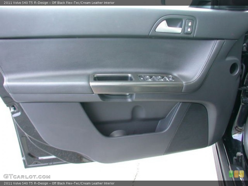 Off Black Flex-Tec/Cream Leather Interior Door Panel for the 2011 Volvo S40 T5 R-Design #68836816