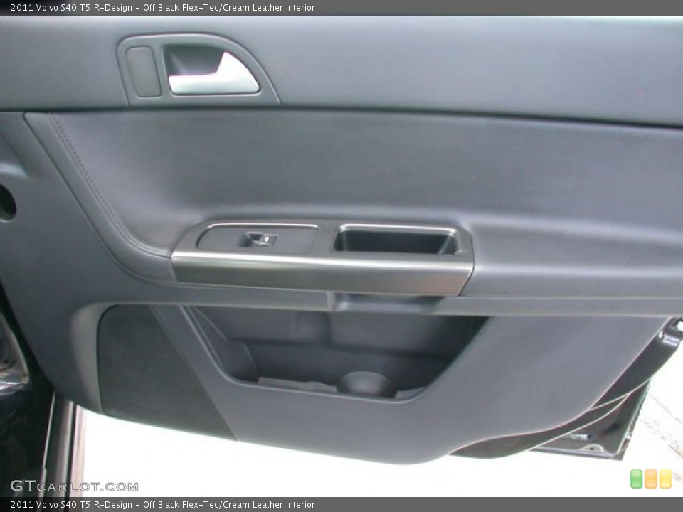 Off Black Flex-Tec/Cream Leather Interior Door Panel for the 2011 Volvo S40 T5 R-Design #68836826