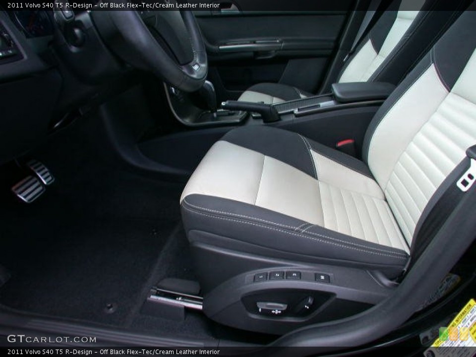 Off Black Flex-Tec/Cream Leather Interior Photo for the 2011 Volvo S40 T5 R-Design #68836845