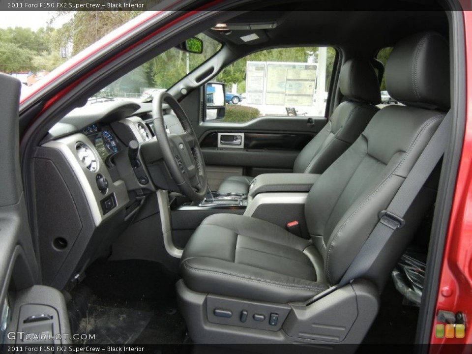 Black Interior Front Seat for the 2011 Ford F150 FX2 SuperCrew #68837739