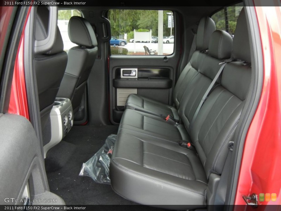 Black Interior Rear Seat for the 2011 Ford F150 FX2 SuperCrew #68837749