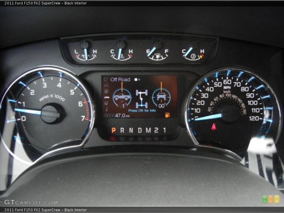 Black Interior Gauges for the 2011 Ford F150 FX2 SuperCrew #68837763