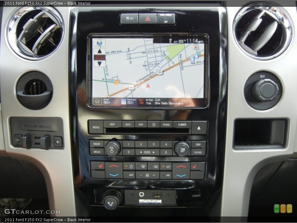 Black Interior Navigation for the 2011 Ford F150 FX2 SuperCrew #68837772