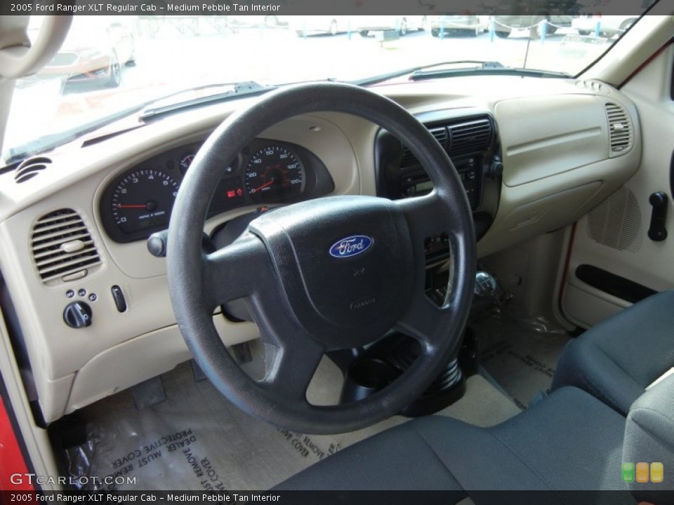Medium Pebble Tan Interior Dashboard for the 2005 Ford Ranger XLT Regular Cab #68838195